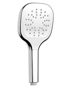 AquaCraft 120 hand shower 120 mm square | Shower head with 2000 rain spray | Water-saving 6 L/min | Chrome shower head Easy Clean | Standard connection | Modern &amp; easy-care shower head